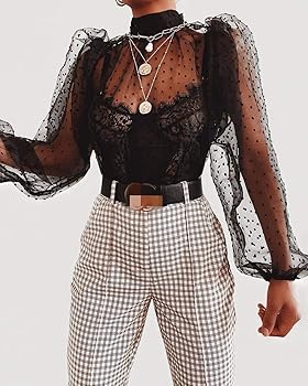 トップス Eaphi volume sleeve sheer blouse Eaphi volume sleeve sheer blouse - メルカリ